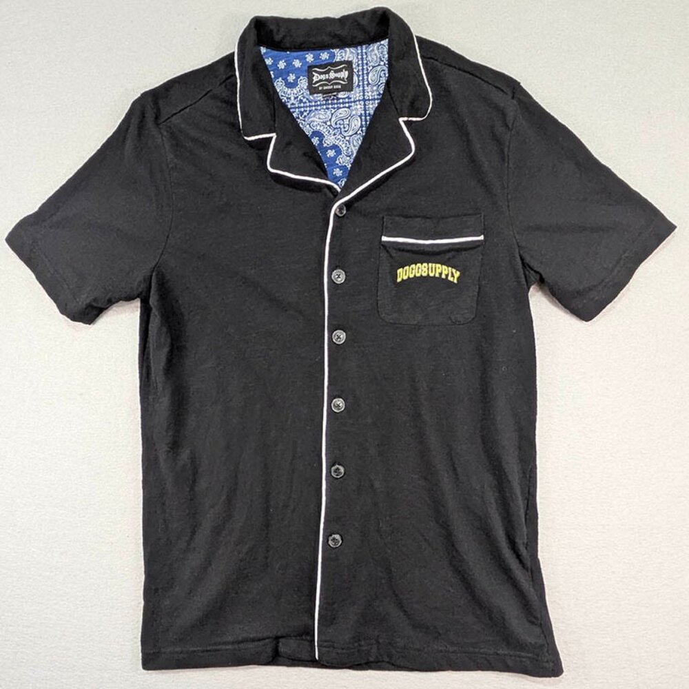 Dogg Supply Snoop Dogg Sleep Shirt Mens S Black‎ Loungewear Pajama Core 93